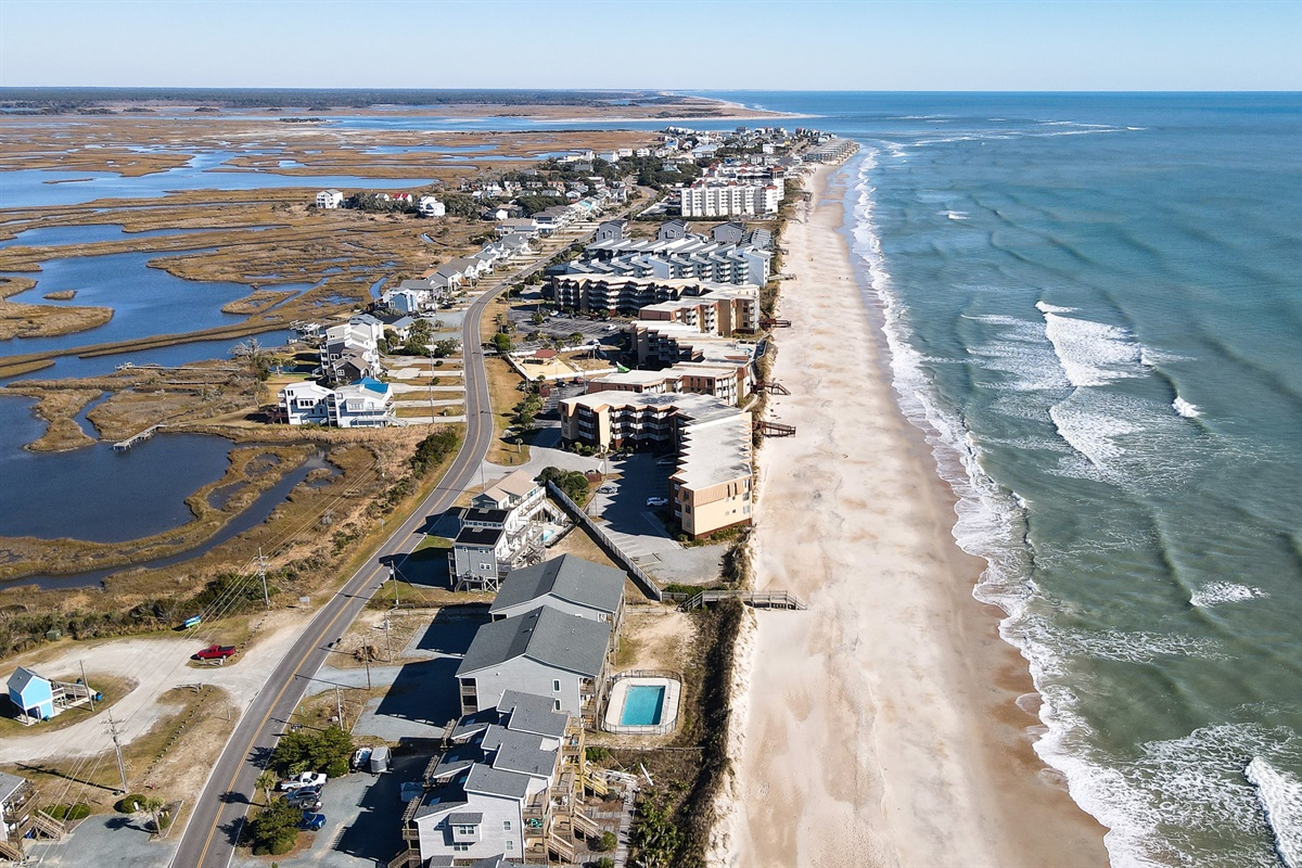 North Topsail Beach. looking north
