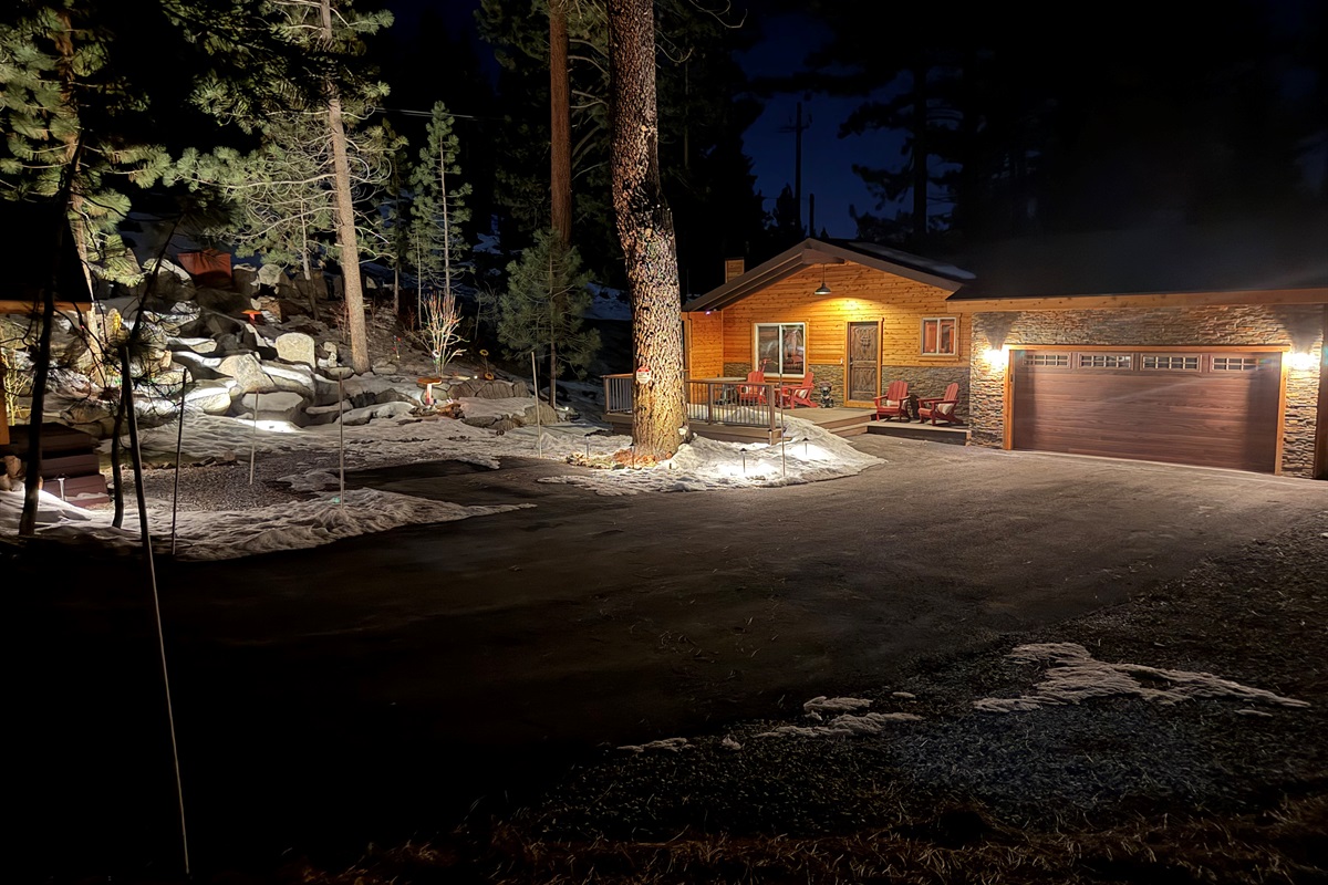 Front of House winter evening