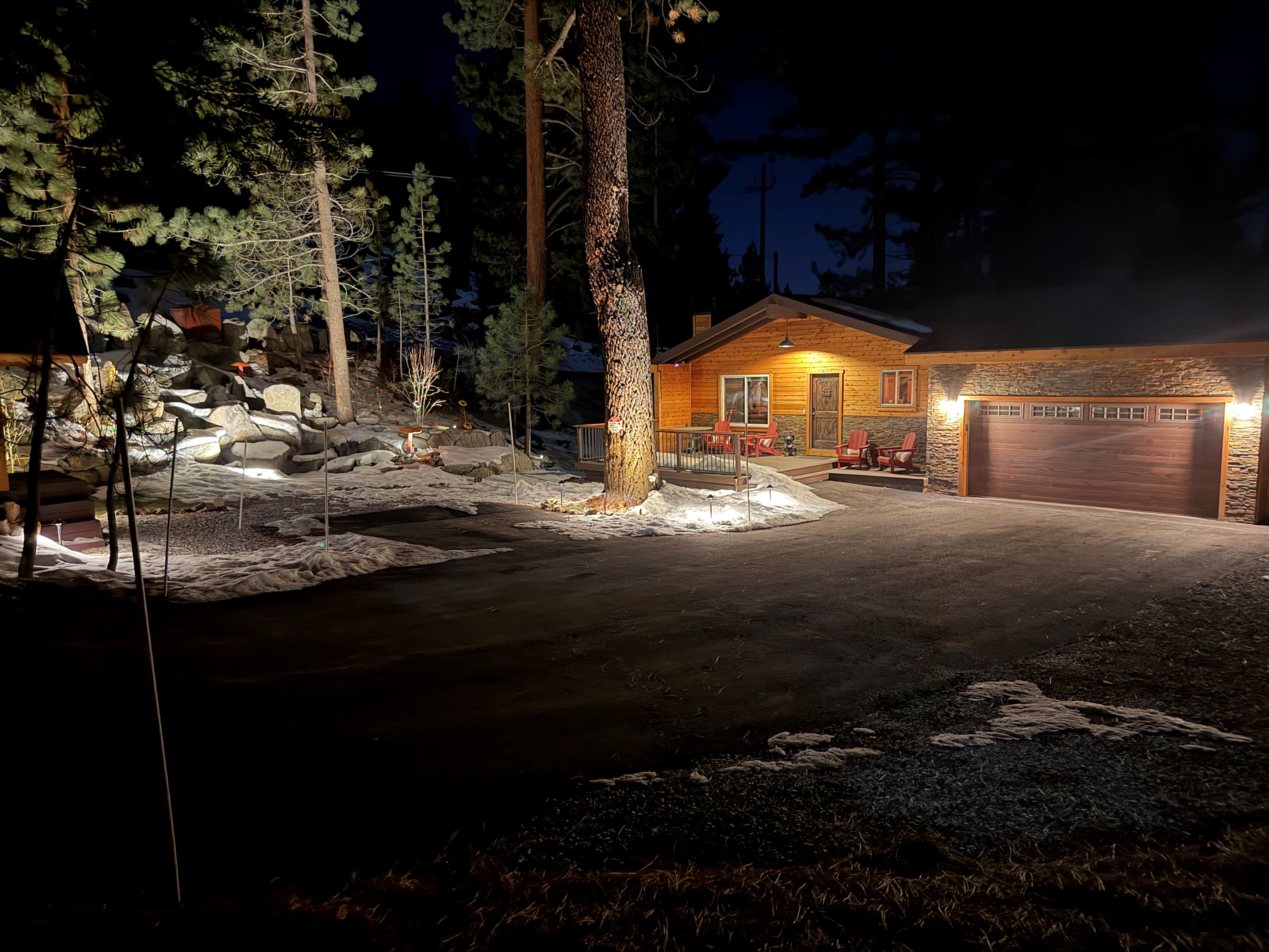 Front of House winter evening