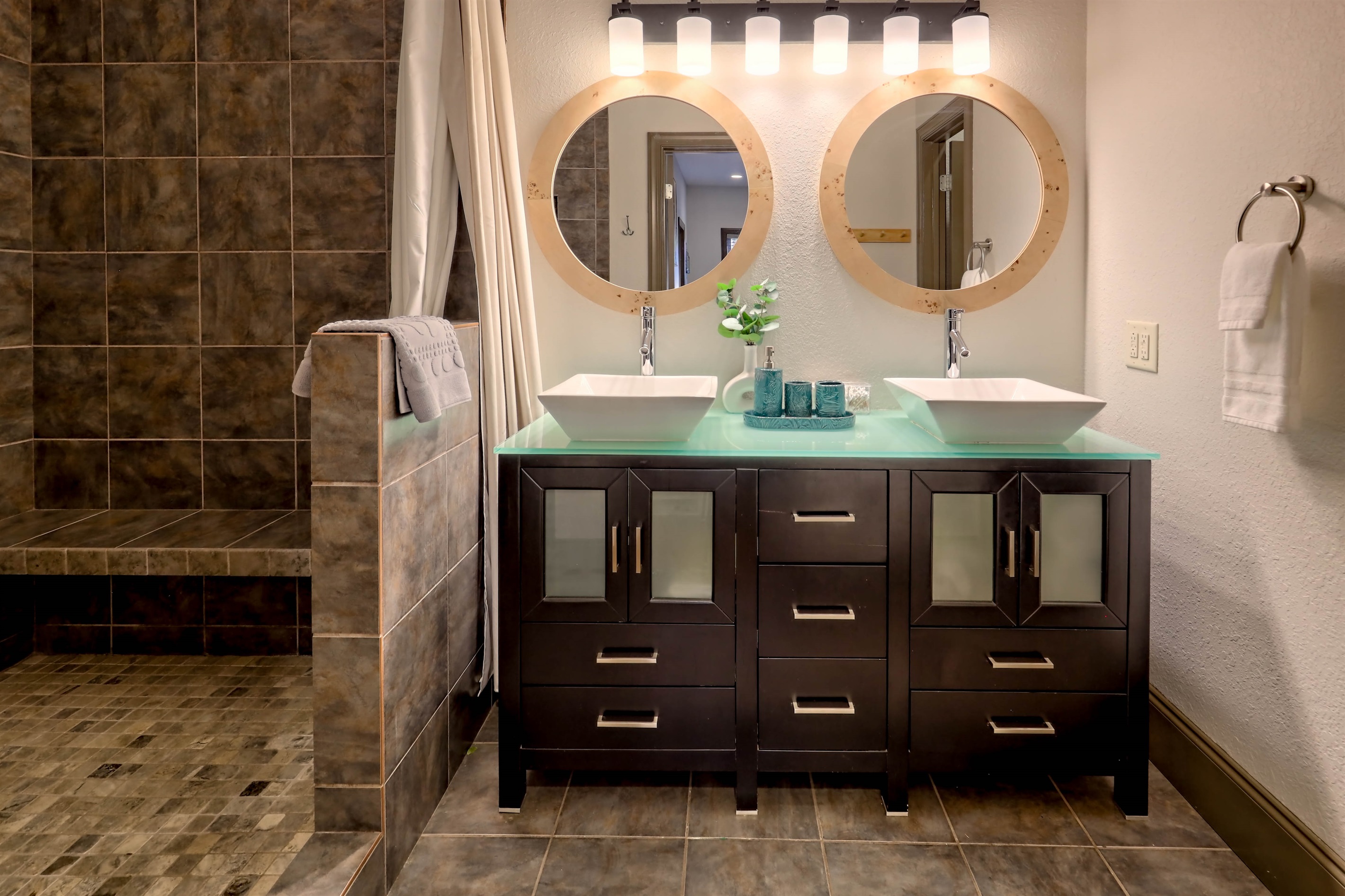 Bright bathroom and elegant design