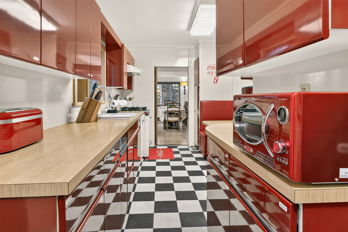Main house- kitchen with seating/ dining table