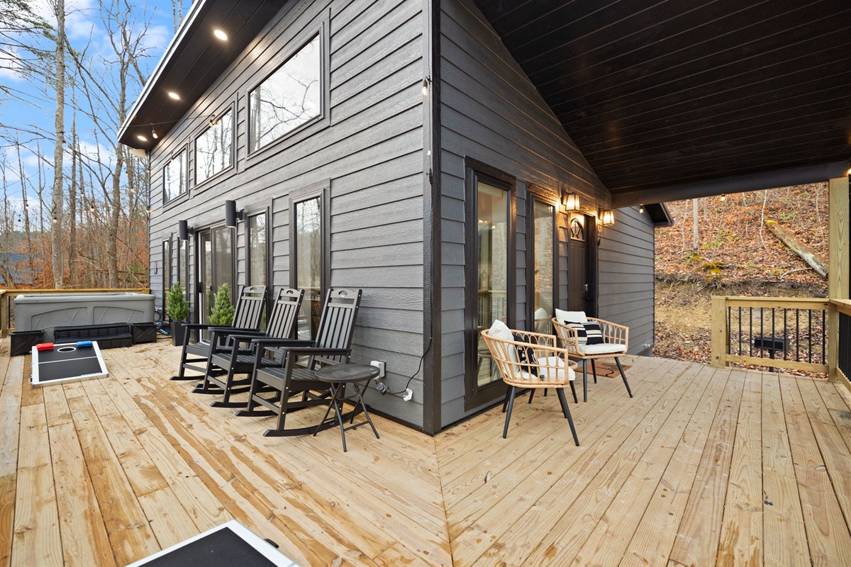 Mountain air, zero stress. Your rocking chair awaits!