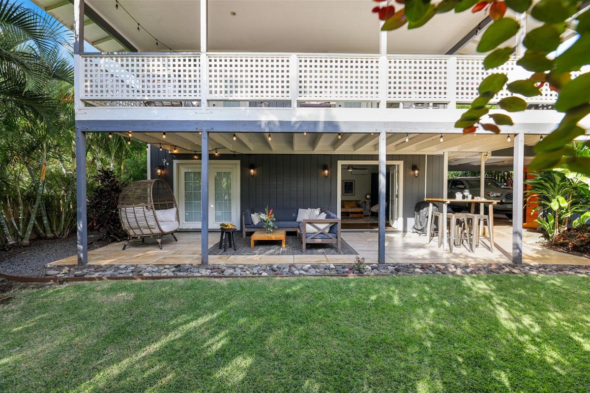 View of house from back yard