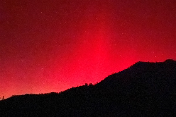Northern Lights from the back patio!
