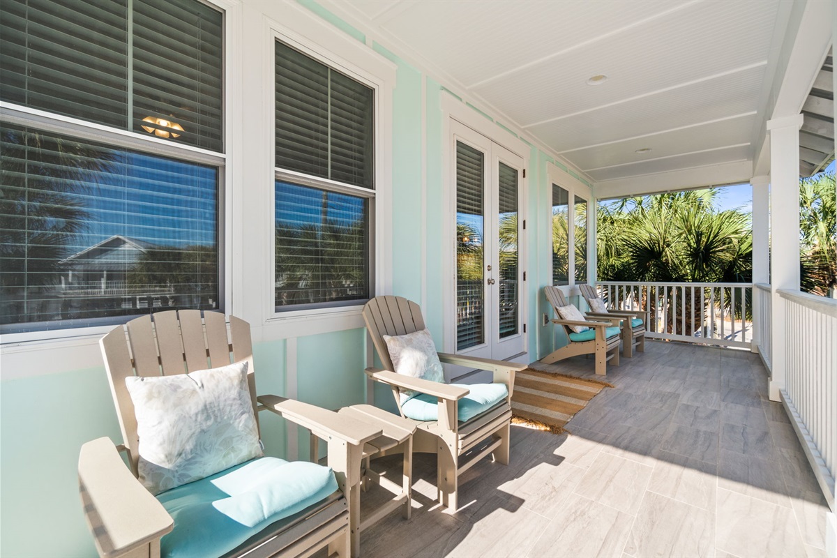 Outside Seating on Main House Balcony