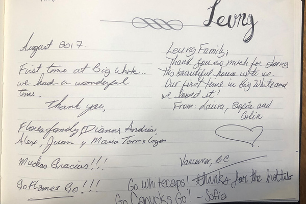 GUEST BOOK ENTRIES