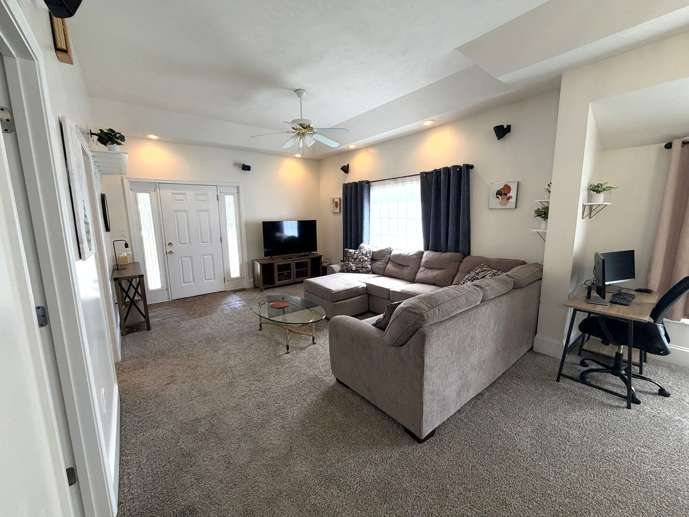 Living Room w/ 50" Smart TV