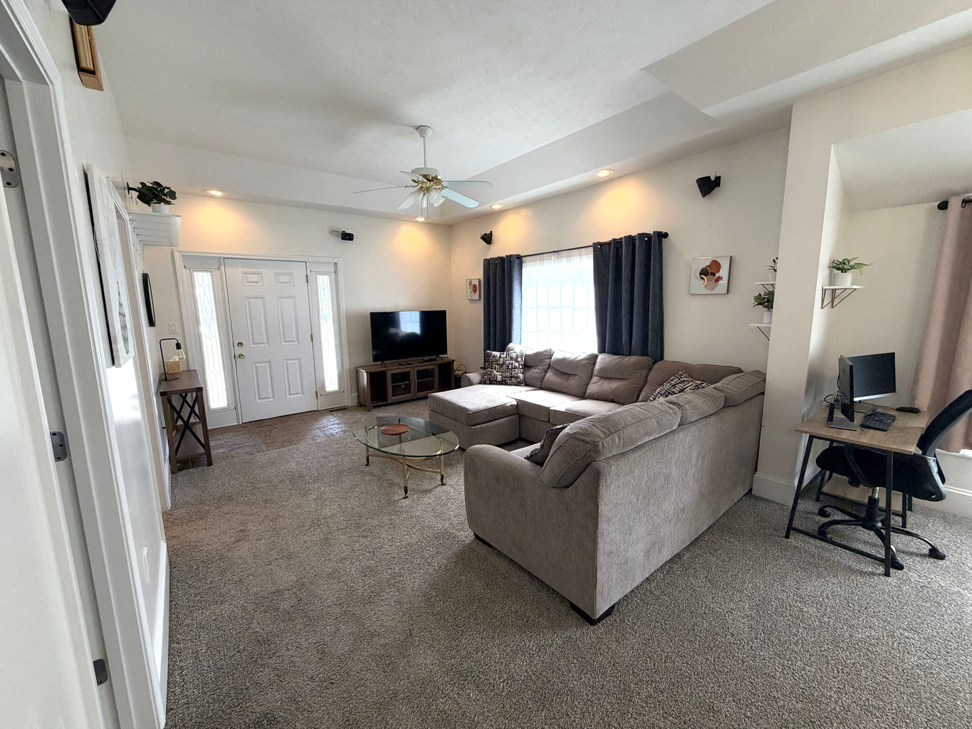 Living Room w/ 50" Smart TV