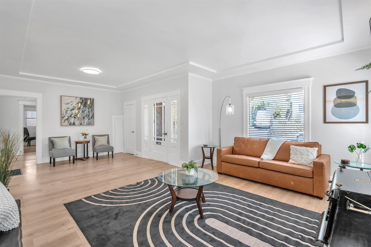 Cozy seating area, ideal for family chats or game night.