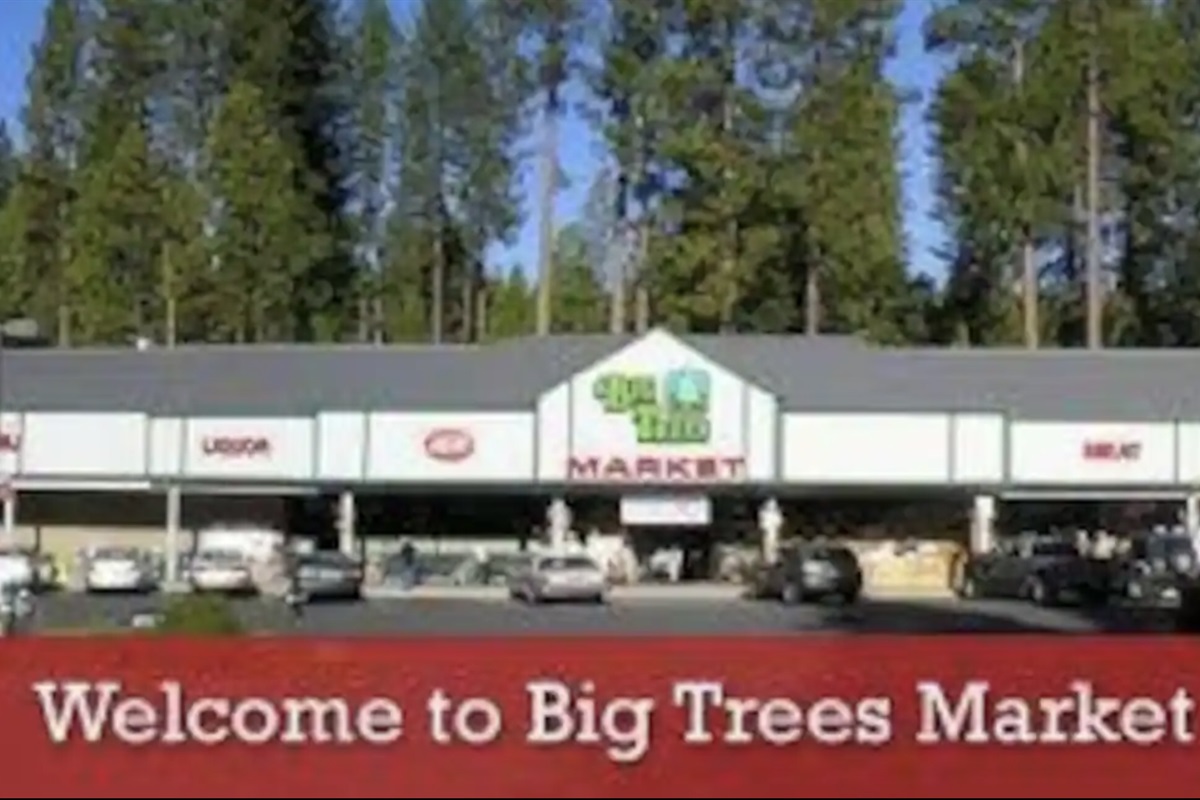 Big Trees Market just a 3 min drive from the cabin.