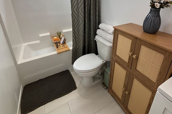 Full bathroom with bathtub 