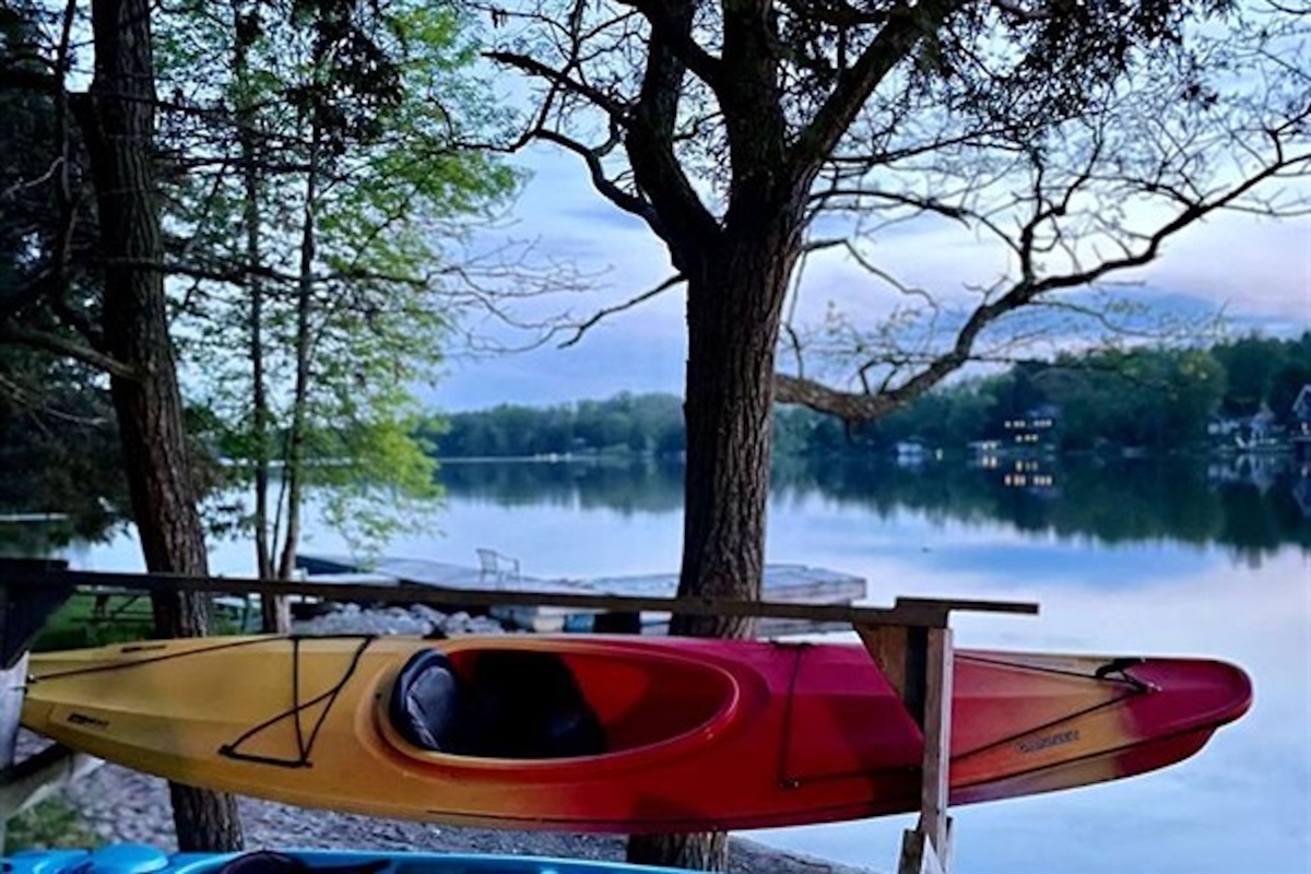 Kayaks ready for time on the water