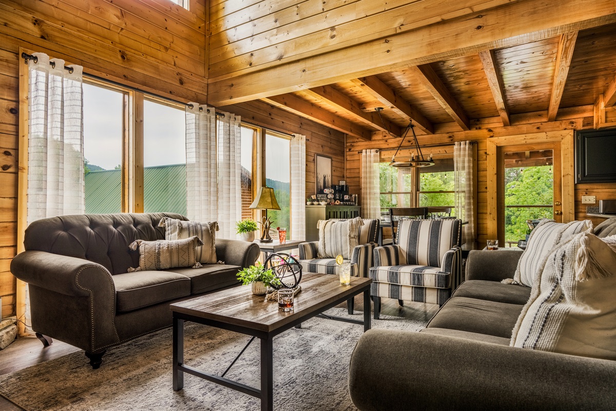 Gather with family and friends in our living room or send the kids to the theater/game room!