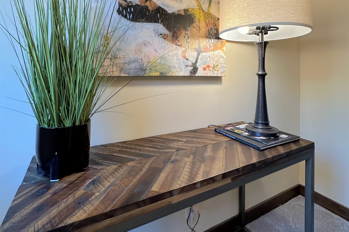 Fold your laundry on a beautifully designed table in the third-floor foyer—because even chores shouldn’t sacrifice great design.