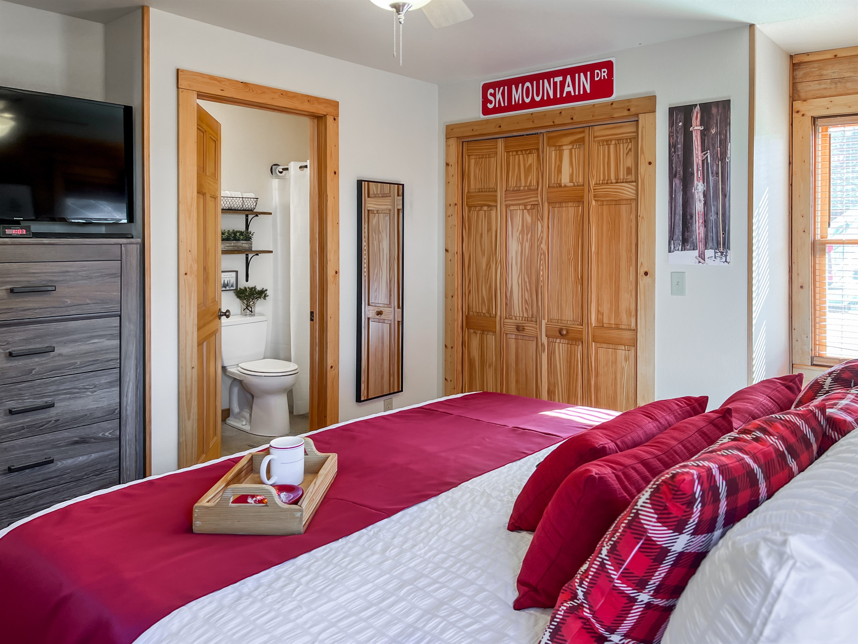 Main Floor Master Suite toward bathroom
