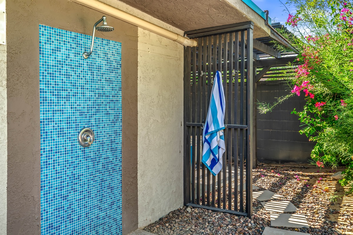 outdoor shower