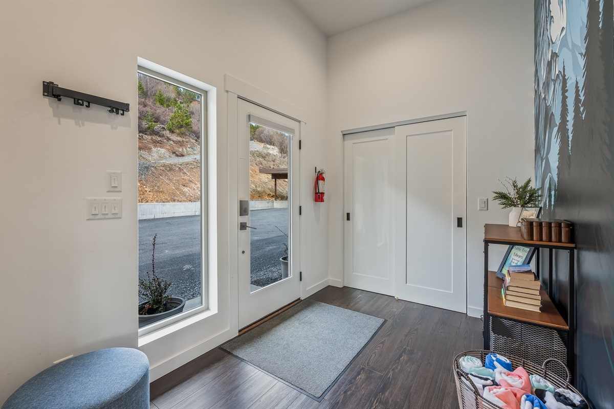 Front entry to the home