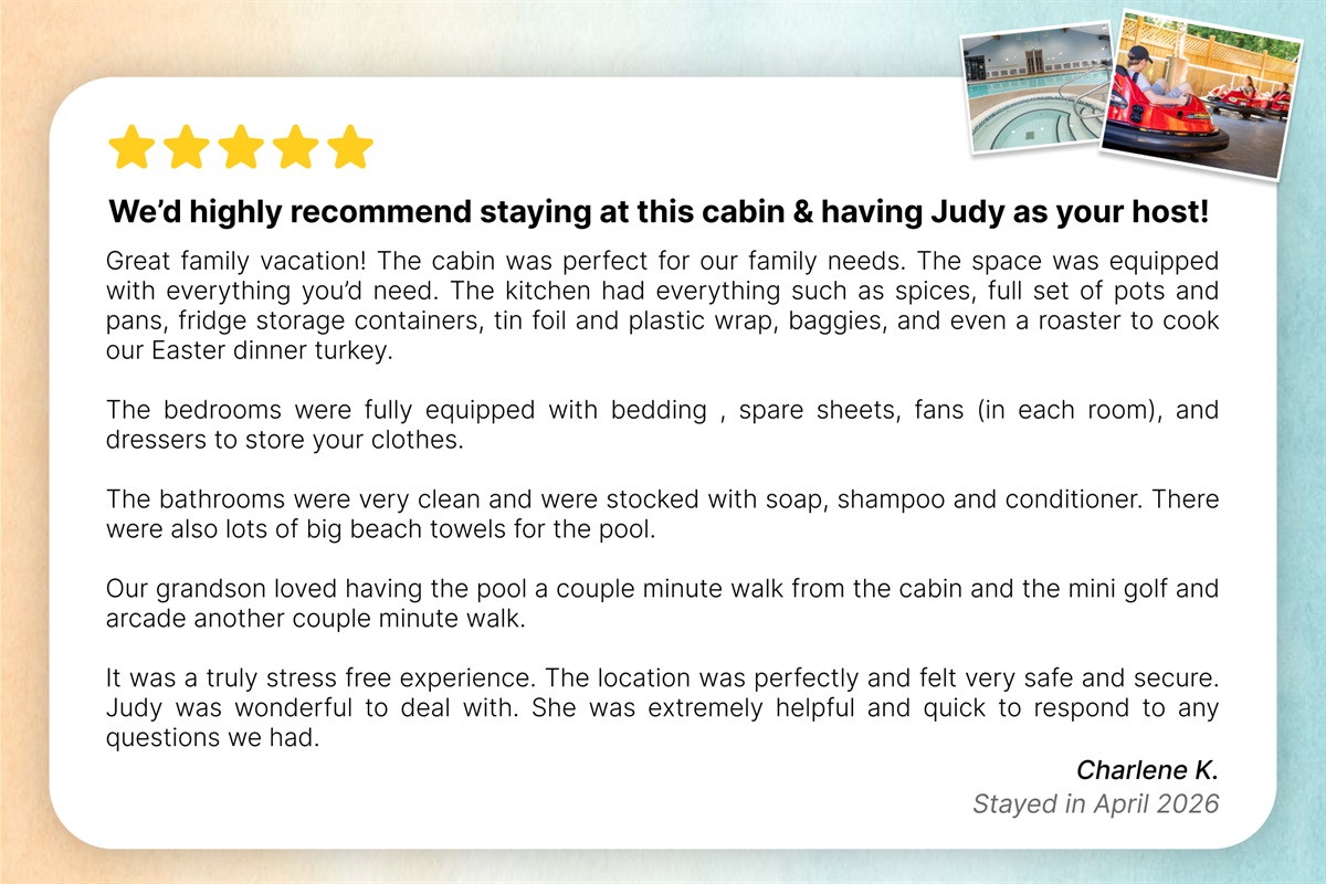 The lovely review we got recently!
