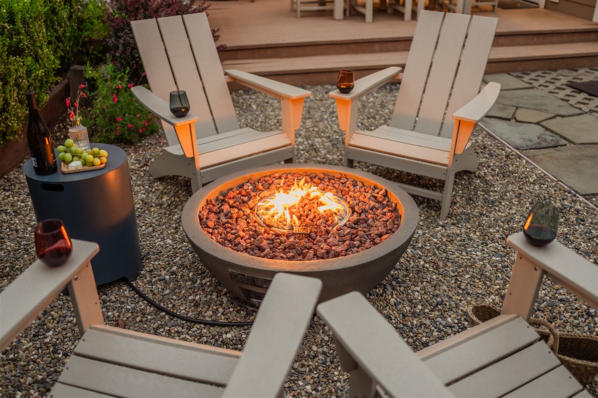 Propane fire pit