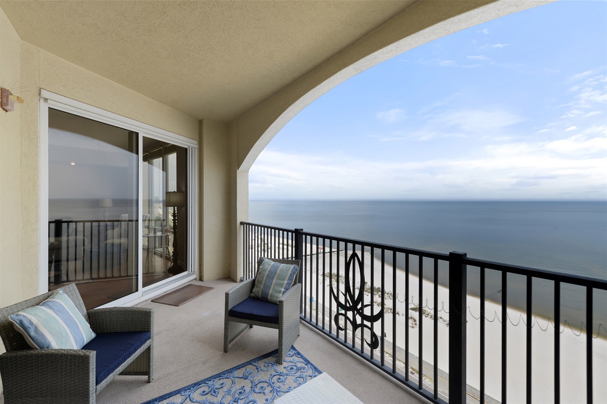 Actual balcony view from Sienna 1205.