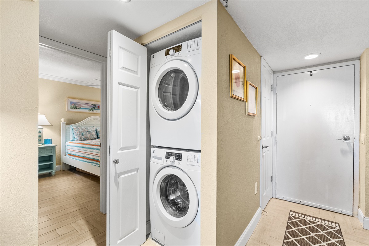 Washer/dryer in unit