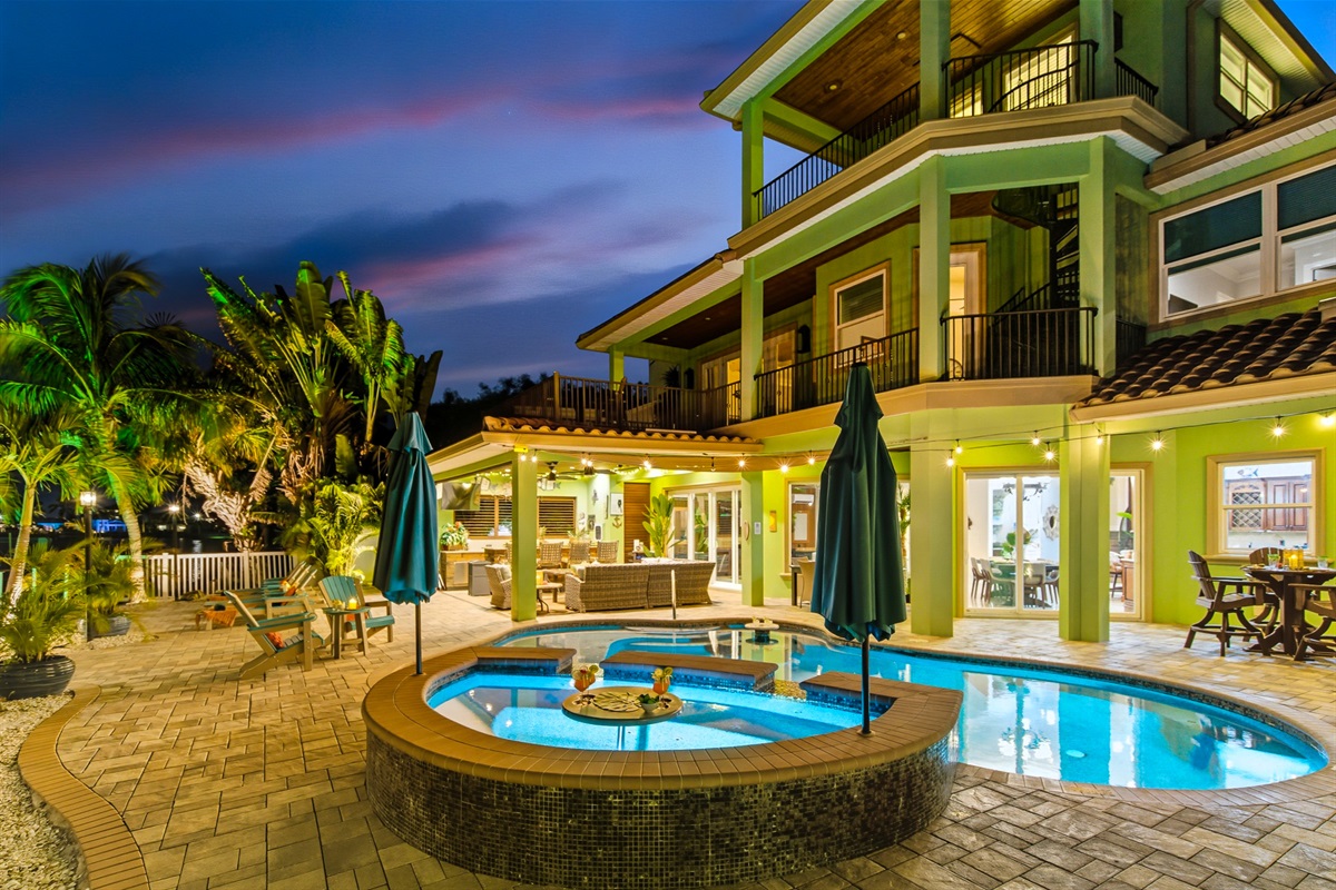 Evenings in Florida are not the end of the day, just round two of fun.