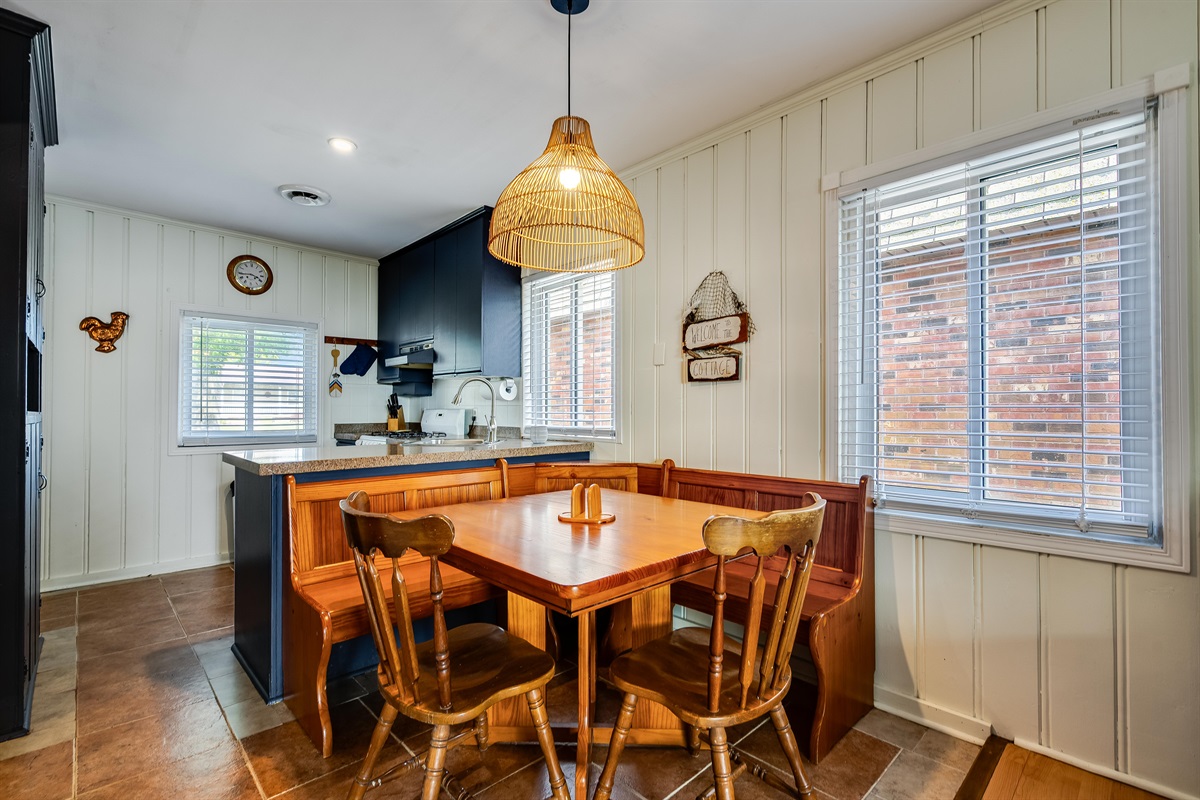 Warmth radiates from the textures and tones.