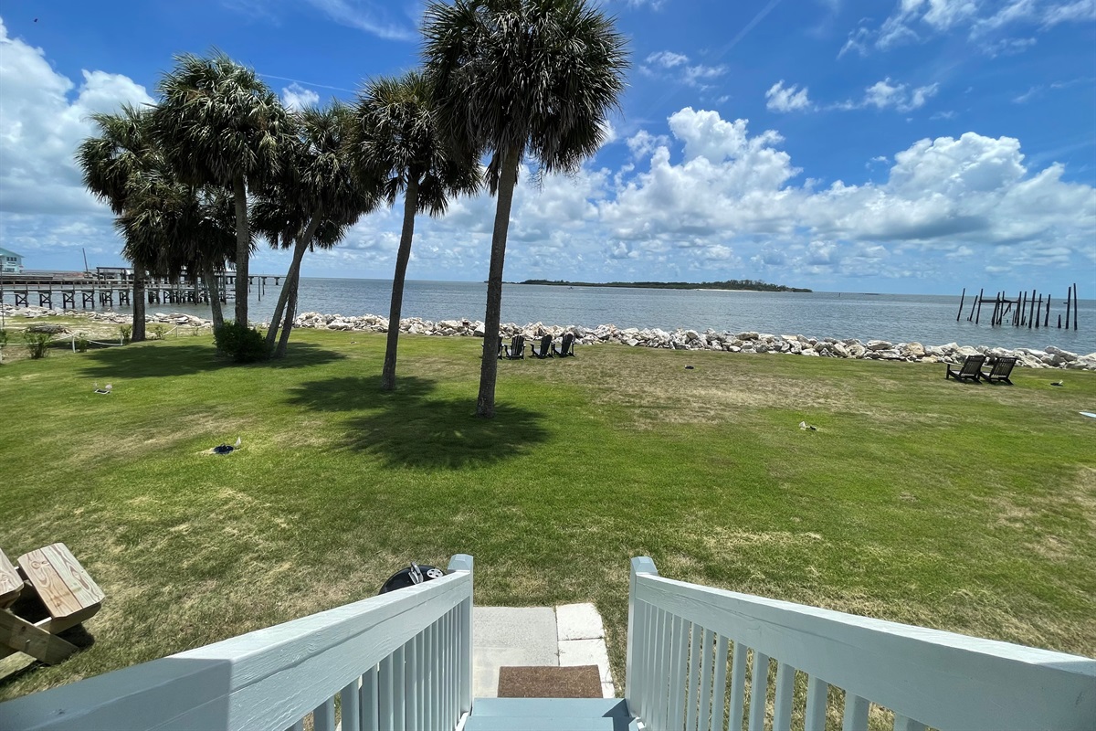 Gulf Views in Backyard