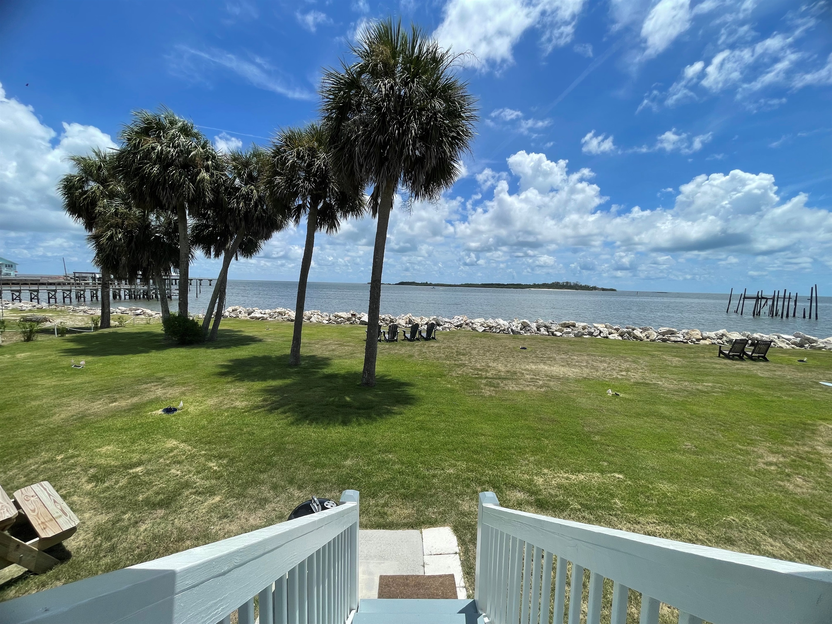 Gulf Views in Backyard
