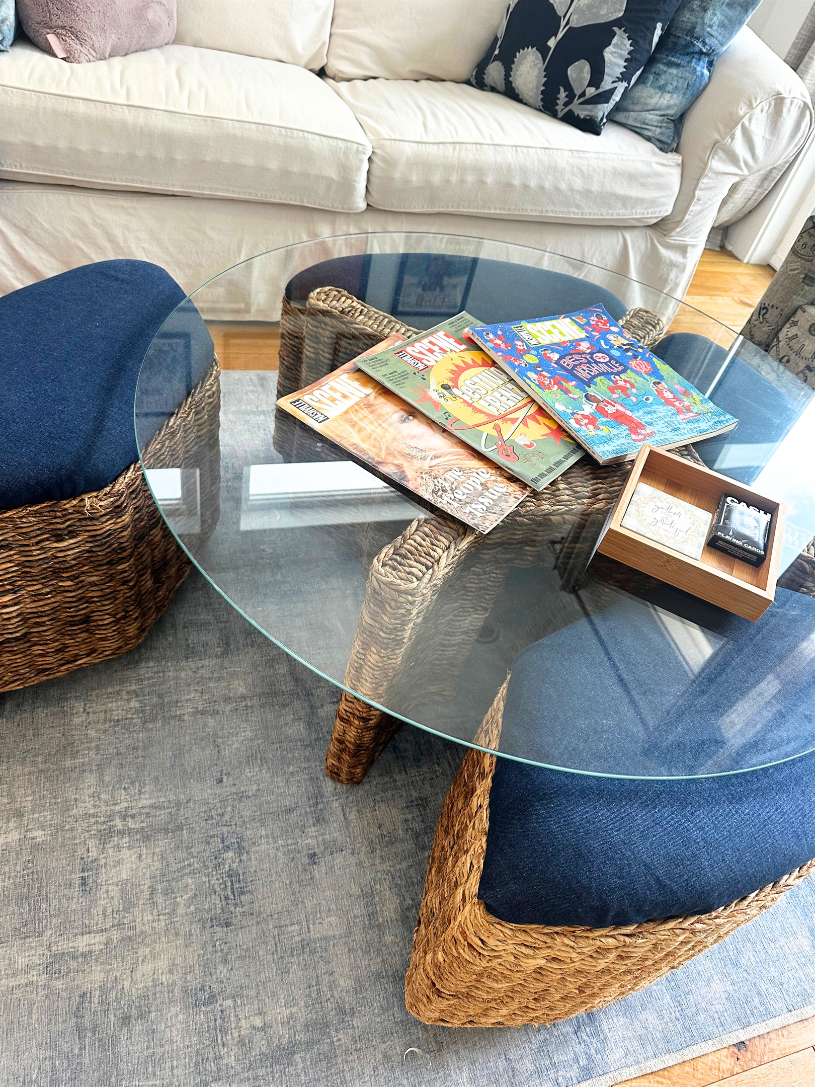 Introducing extra seating! This is the coolest coffee table around. 