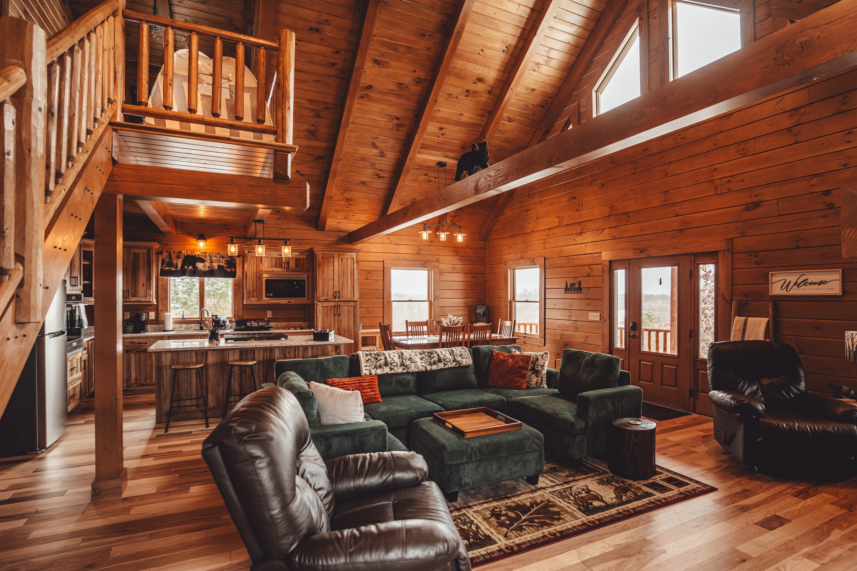 Lots of Natural Light to Highlight the Beautiful Woodwork Throughout