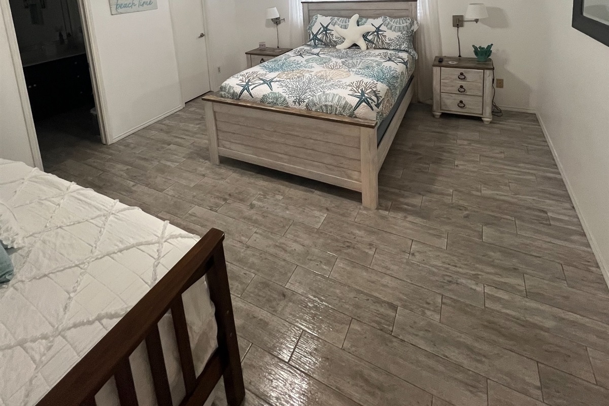 Bedroom 2 - Queen and Twin Trundle