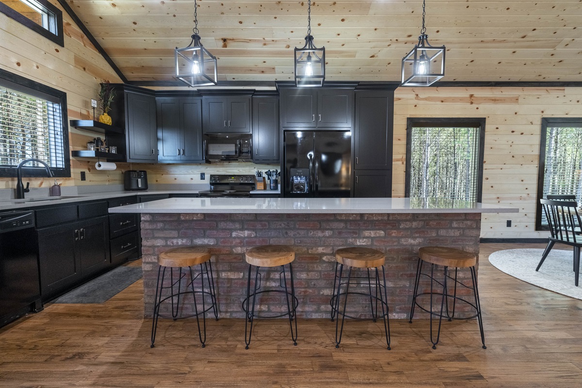 Dream kitchen for any cook!  Tons of storage and stocked with everything you would need to prepare a meal.