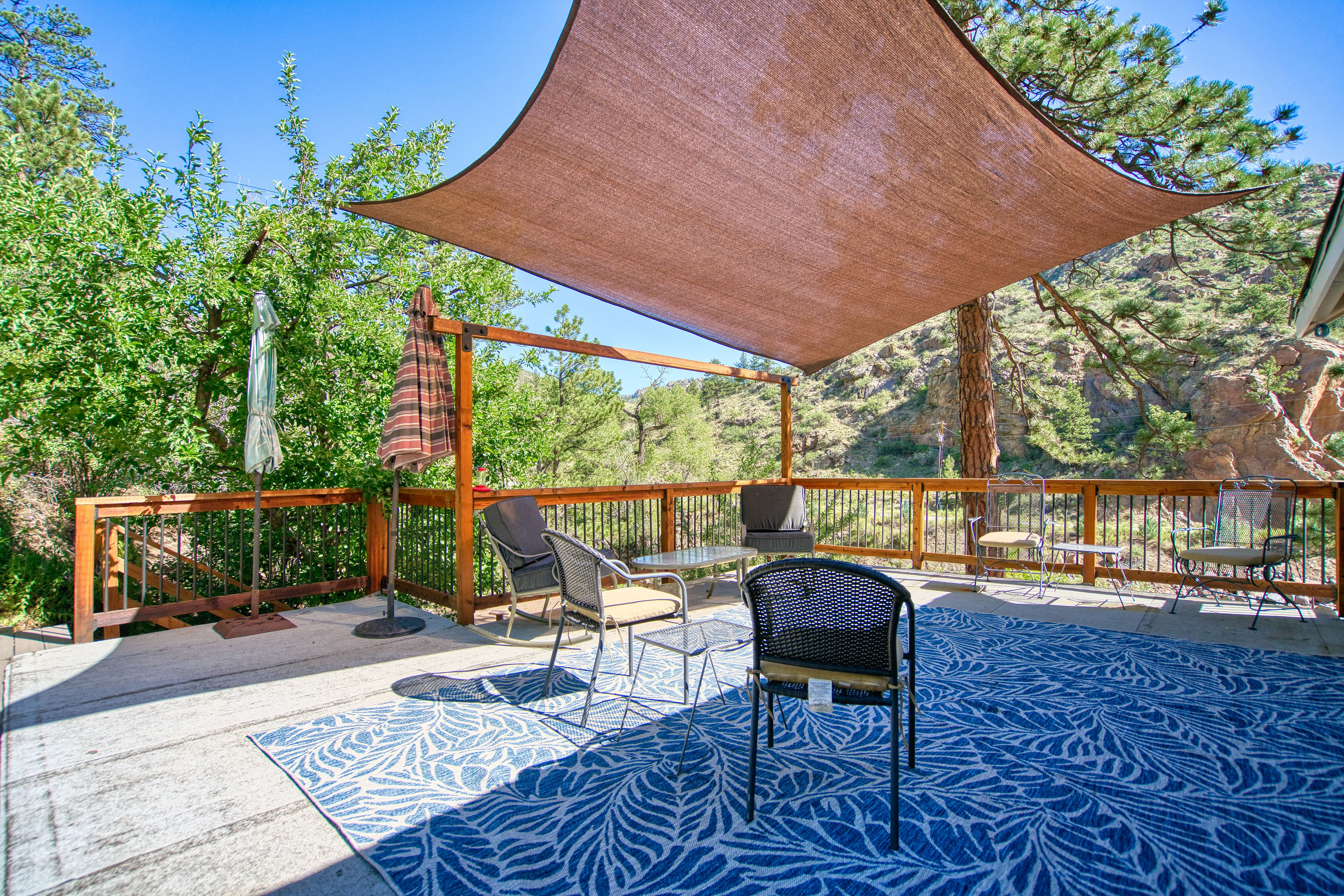 Western Deck off of Dining, Propane and Charcoal Combo Grill