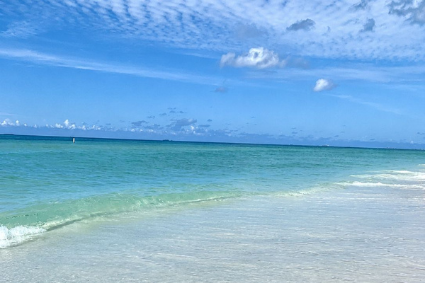 The crystal waters of Holmes Beach only 1 block from our home! 