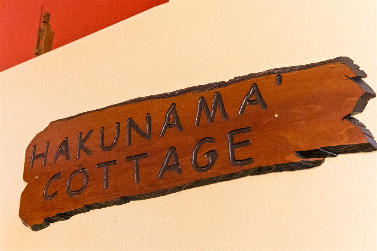 That's the name of the villa...sort of.  Grandpa didn't understand the spelling we wanted.