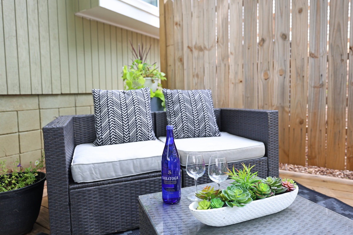 Back Patio-Shared by Unit A & B