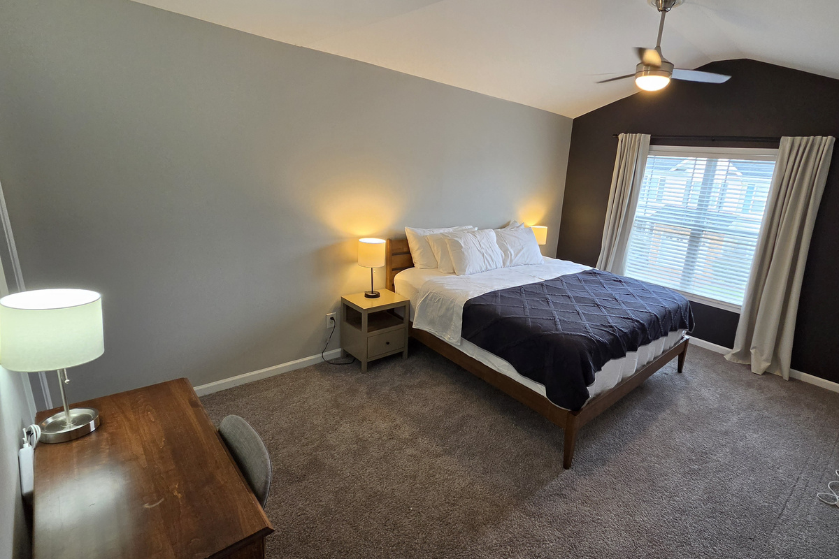 Bedroom 2 with King bed and own Bathroom