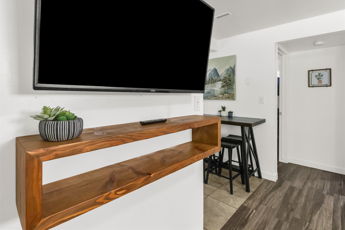 Smart TV in living room.