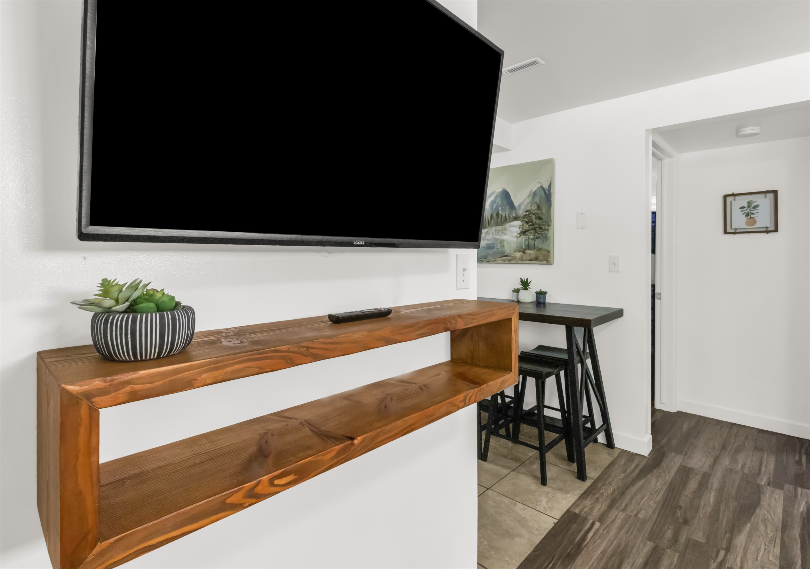 Smart TV in living room.