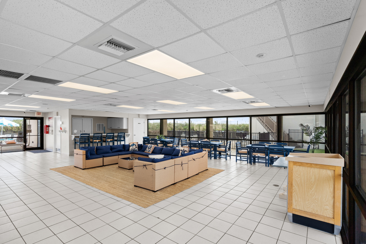 Seating in clubhouse