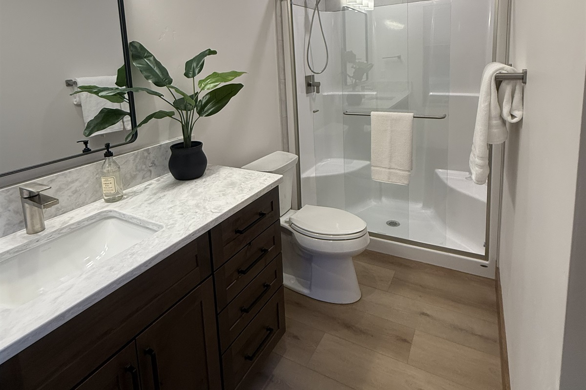 Main floor bedroom ensuite