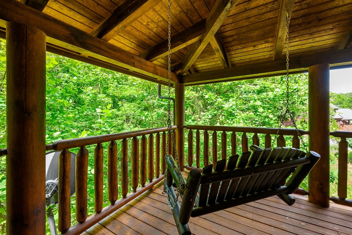 Our favorite place to swing our worries away.  So peaceful, so serene.