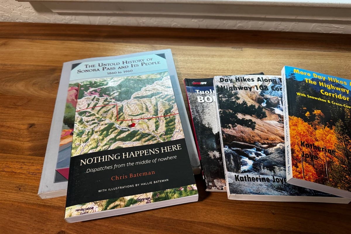 Enjoy local guide books and musings from local authors. 