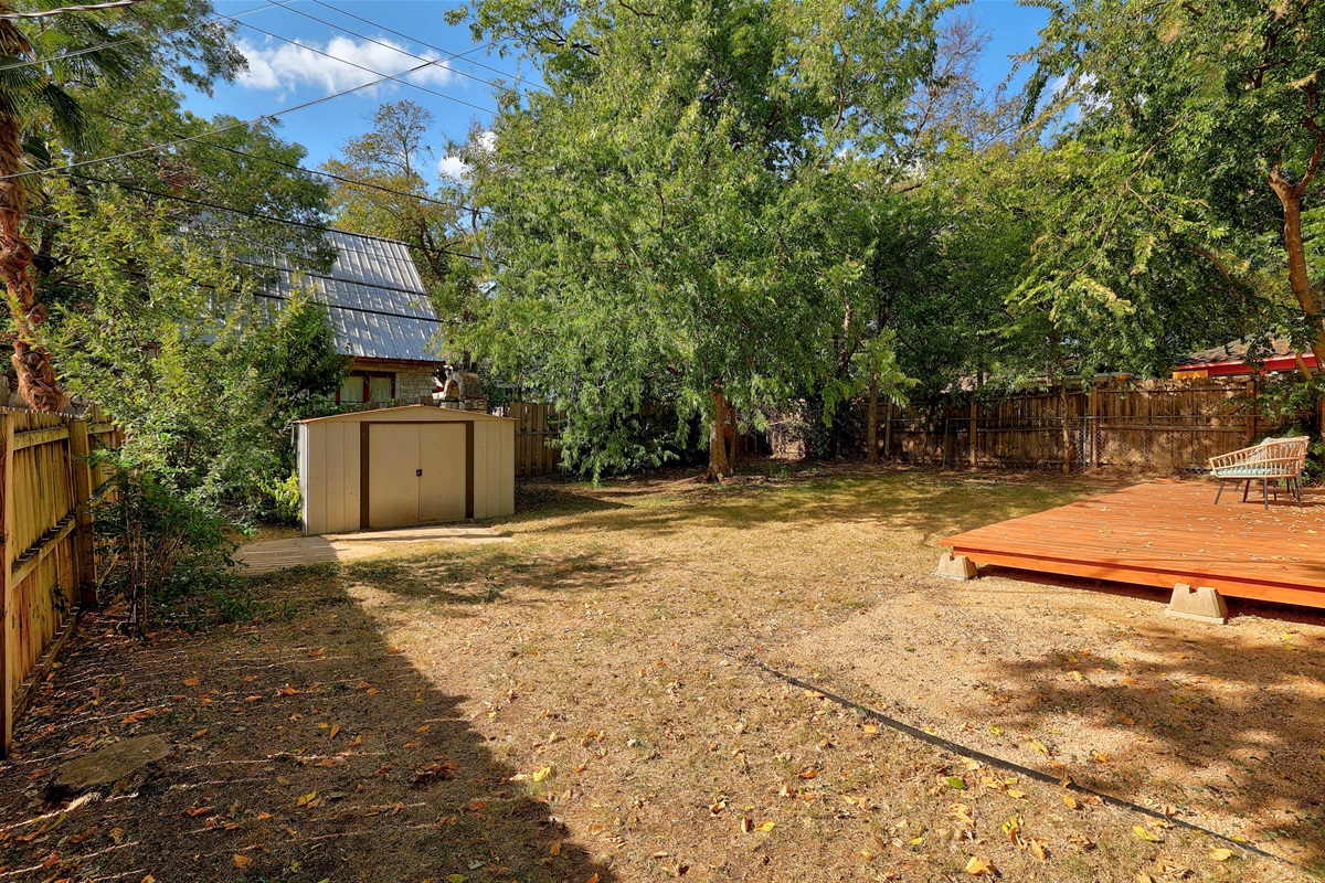 Fully fenced yard for activities!