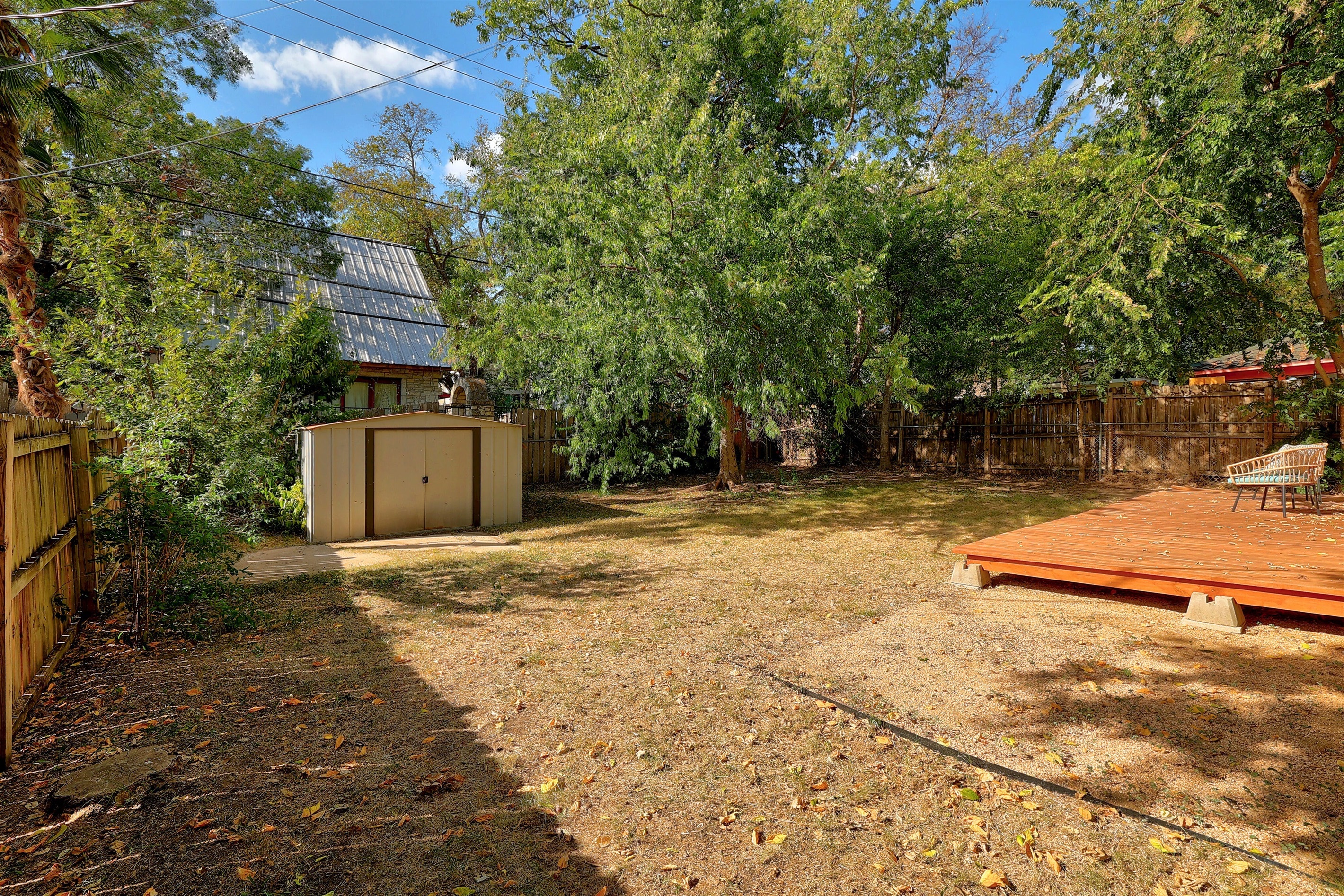 Fully fenced yard for activities!