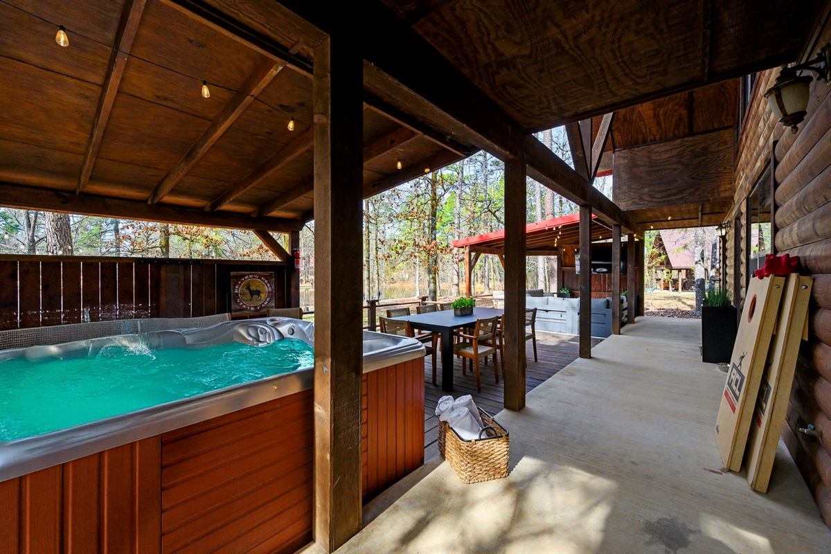 Slip into warm, bubbling comfort after a day exploring. Secluded and thoughtfully placed for maximum relaxation.