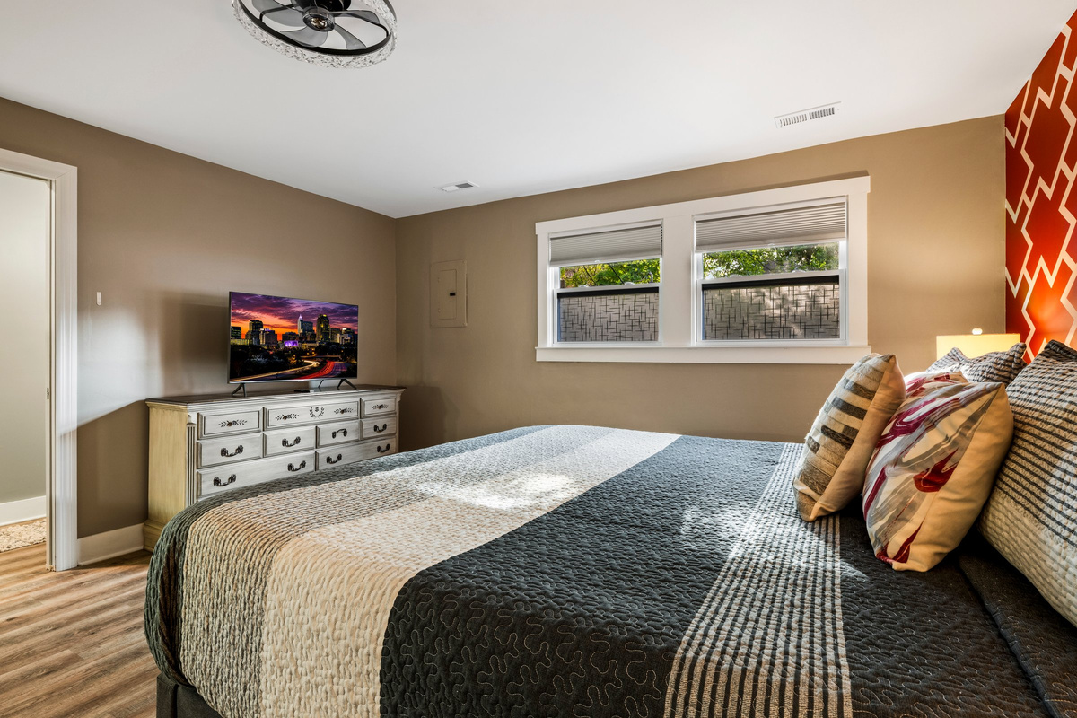 Every bedroom has a samsung smart tv so everyone can watch their favorites.