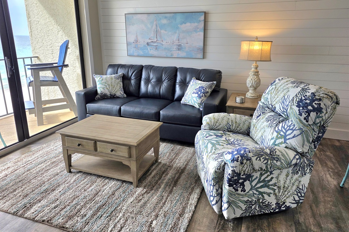 Brand new Leather Sofa Sleeper & Recliner