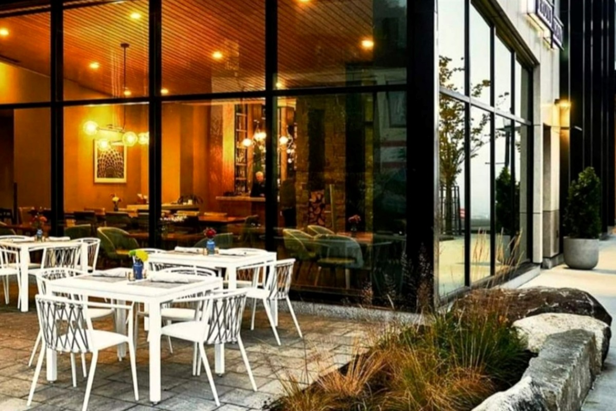 Visit the many restaurants on Main St.